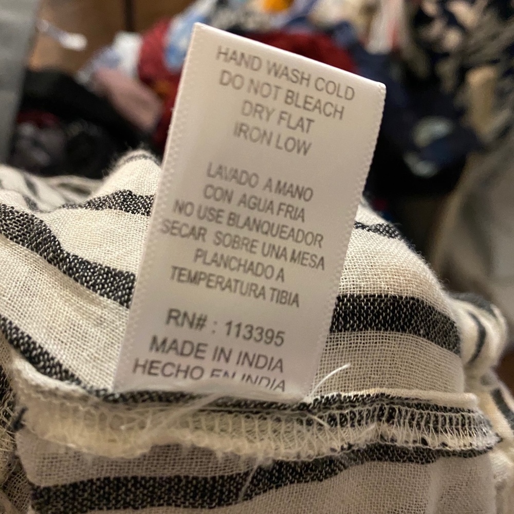 Altar'd State Wrap Stripe Embroidered Boho Blouse - Picture 3 of 7